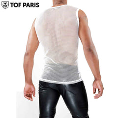 TOF Paris - Camiseta sin mangas Spartacus - Blanco/Blanco 