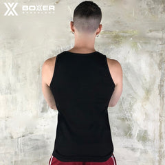 BOXER - Camiseta sin mangas X-Vest Gym Canalé - Negro 