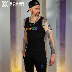 BOXER - Camiseta sin mangas X-Vest Gym Canalé Progress - Negro 