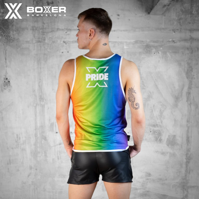 BOXER - Camiseta sin mangas X-Boyz Aircool Vest - PRIDE 