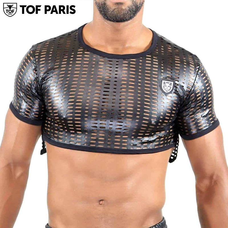 TOF Paris - Top corto Centurion - Negro 