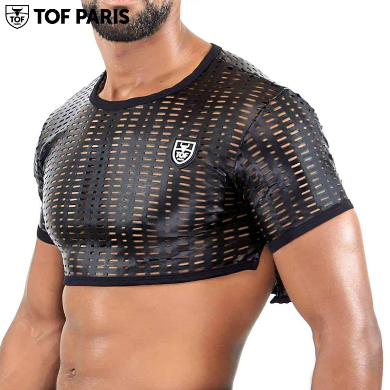 TOF Paris - Top corto Centurion - Negro 