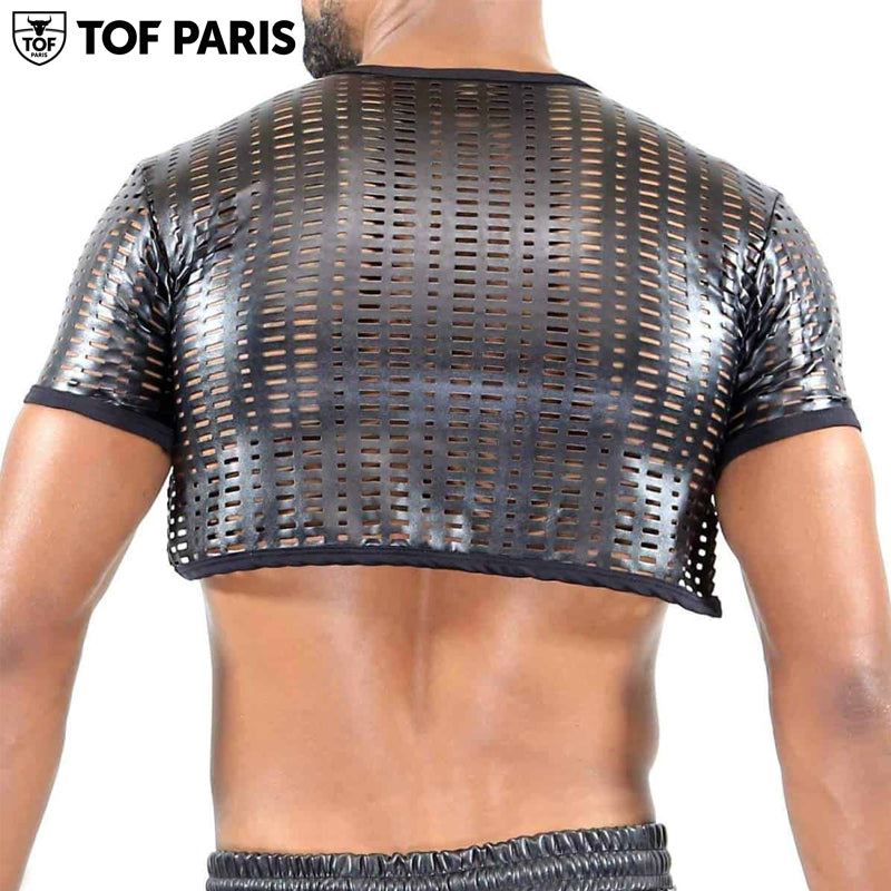 TOF Paris - Top corto Centurion - Negro 