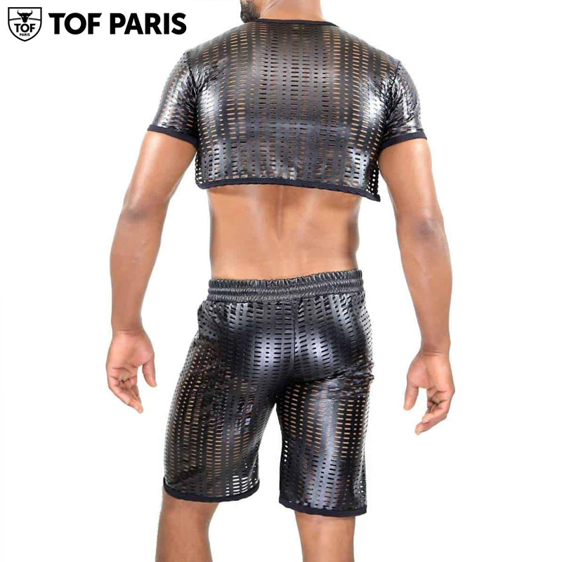 TOF Paris - Top corto Centurion - Negro 