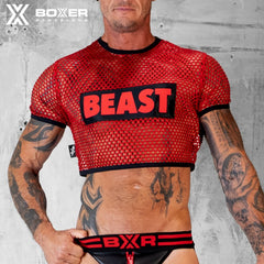 BOXER - BEAST TOP - Top corto 