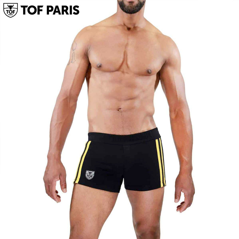 Pantalón corto TOF Paris - Berlin - Negro-Amarillo