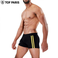 Pantalón corto TOF Paris - Berlin - Negro-Amarillo