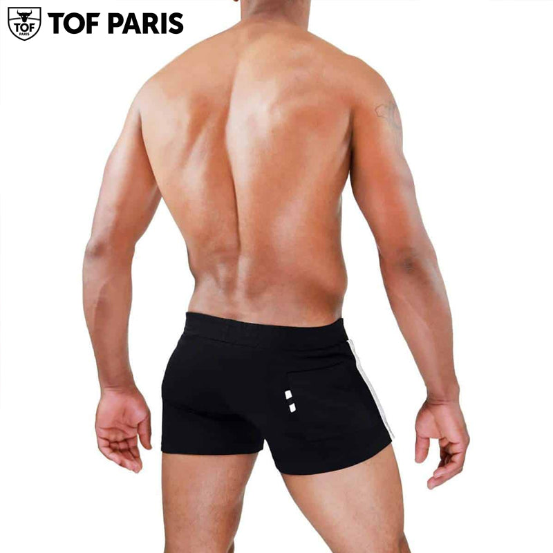 TOF Paris - Pantalón corto Berlín - Negro-Blanco