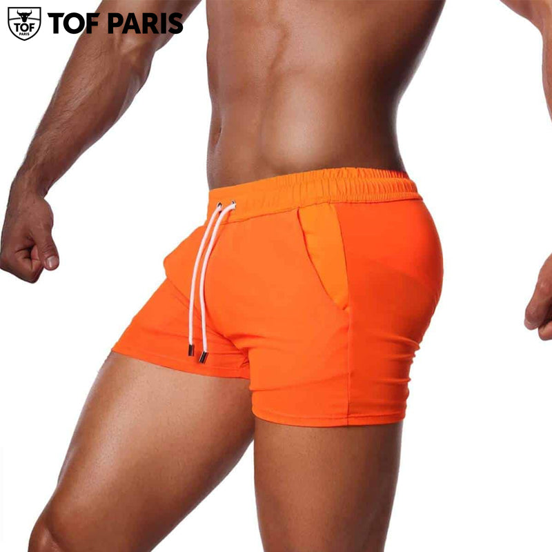 TOF Paris - Pantalones cortos Happy - Naranja neón