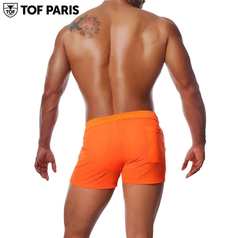 TOF Paris - Pantalones cortos Happy - Naranja neón