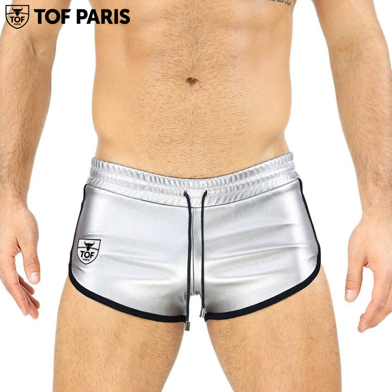 TOF Paris - Pantalón corto plateado