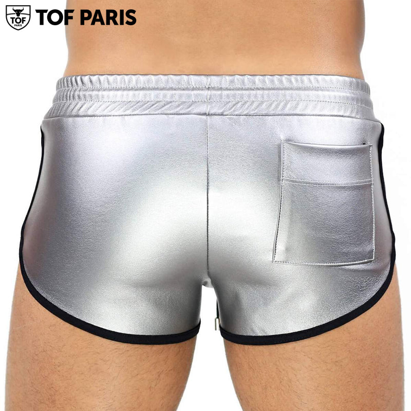 TOF Paris - Pantalón corto plateado