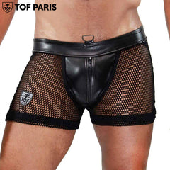 TOF Paris - Jockshorts con cremallera completa Spartacus - Negro