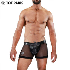 TOF Paris - Jockshorts con cremallera completa Spartacus - Negro