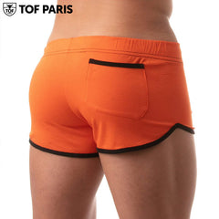 TOF Paris - Shorts de malla - Naranja