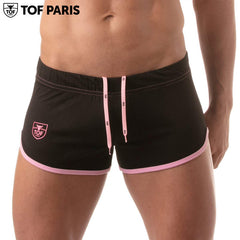 TOF Paris - Shorts de malla - Negro