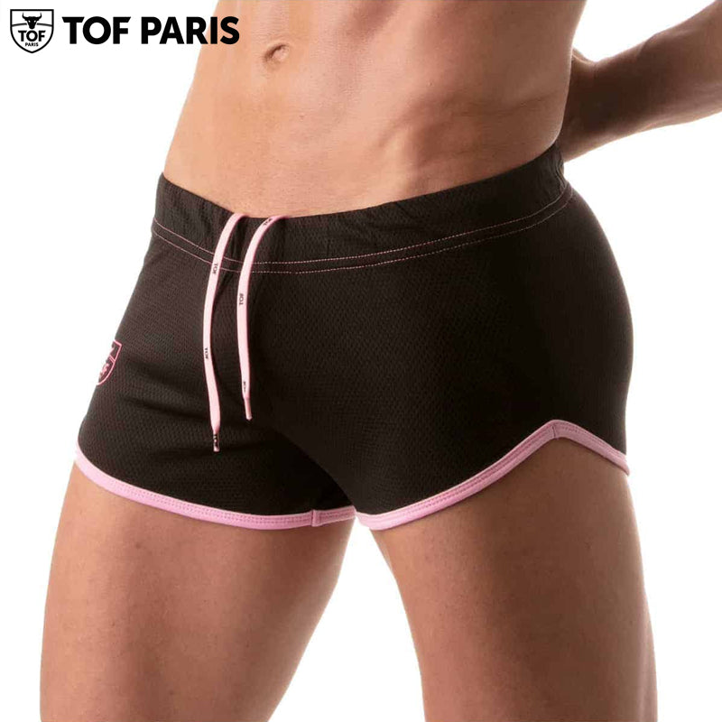 TOF Paris - Shorts de malla - Negro