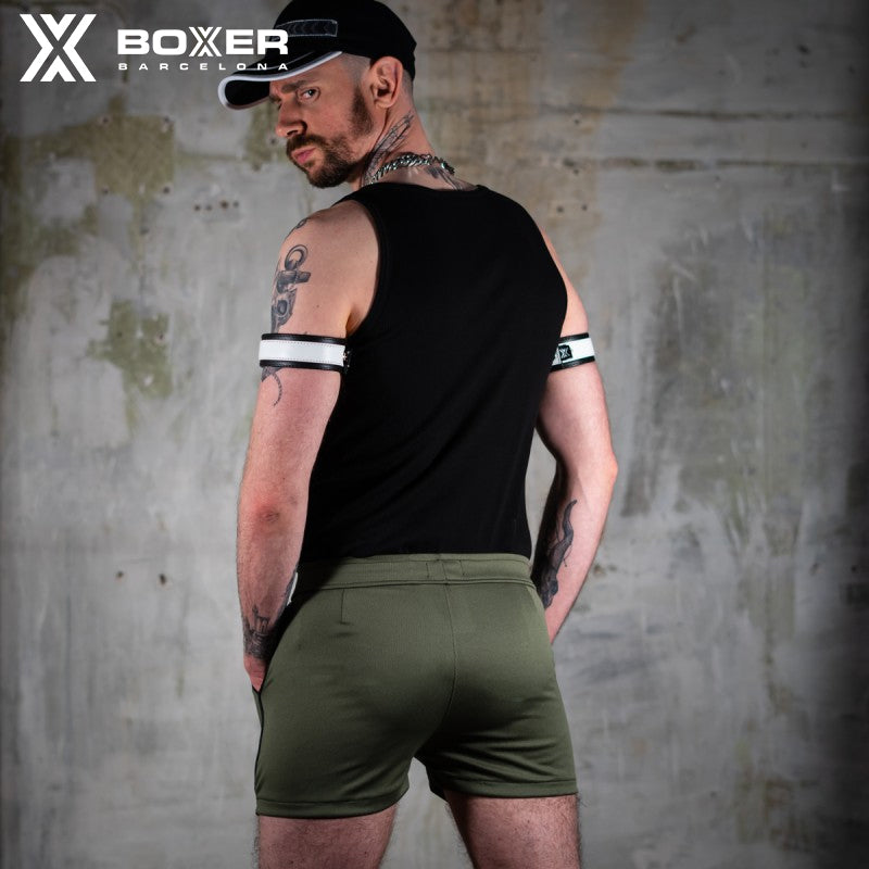 BOXER - Pantalones cortos T-Class - Caqui/Negro 