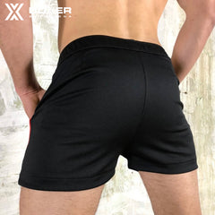 BOXER - Pantalones cortos T-Class - Negro/Rojo 