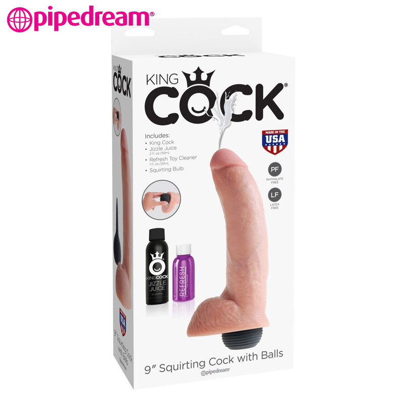 Pipedream - Squirting Cock 9 Inch Tono de piel claro (23 cm)