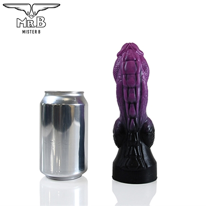 Mister B - Consolador HellHound Argus - Negro Morado S (19 cm)