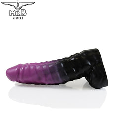 Mister B - Consolador HellHound Drogon - Negro Morado S (22 cm)