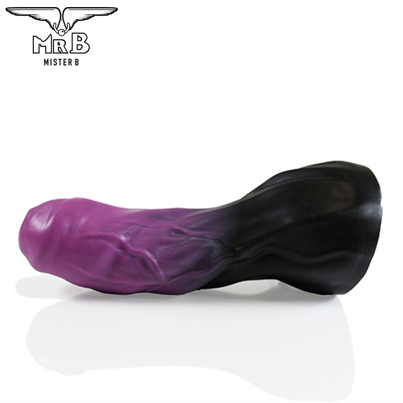 Mister B - Consolador HellHound Horus - Negro Morado S (20 cm)