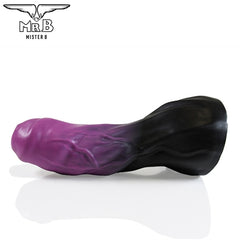 Mister B - Consolador HellHound Horus - Negro Morado S (20 cm)