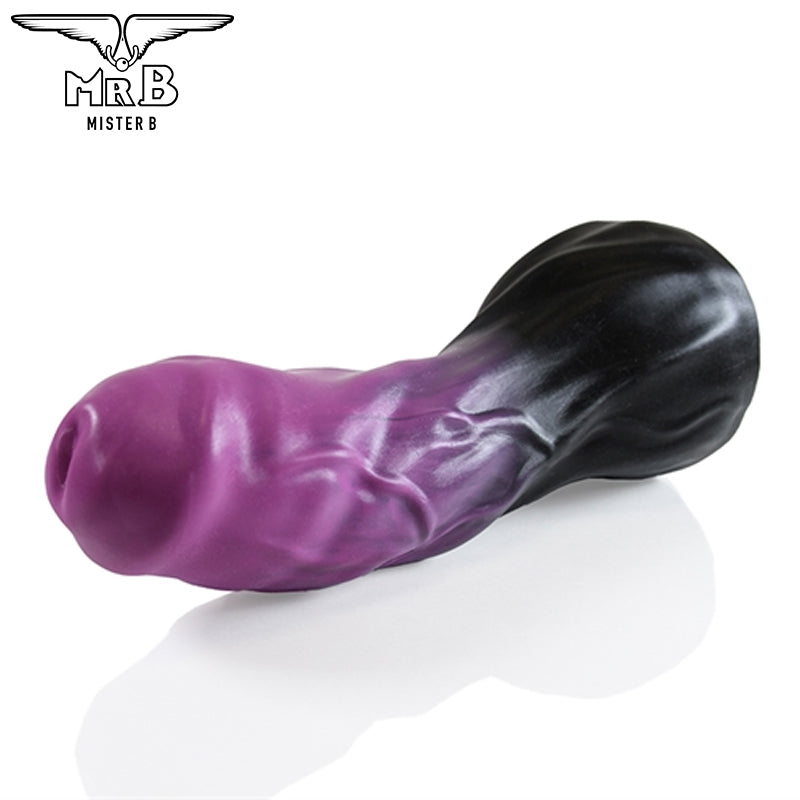 Mister B - Consolador HellHound Horus - Negro Morado S (20 cm)