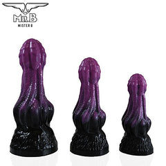 Mister B - Consolador HellHound Hydra - Negro Morado S (18 cm)