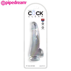 Pipedream - King Cock Clear 7.5 Inch Testículos Transparente (19 cm)