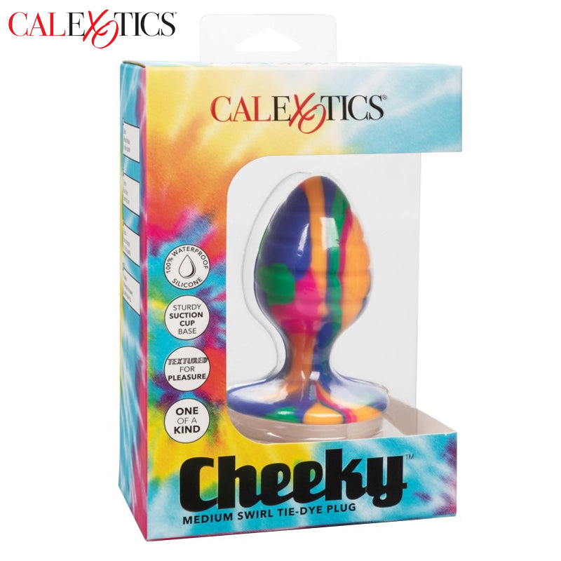 CalExotics - Plug Anal Cheeky con forma de remolino mediano