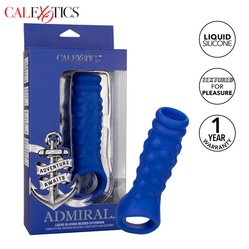 CalExotics - Funda extensora de pene Admiral Beaded Extension