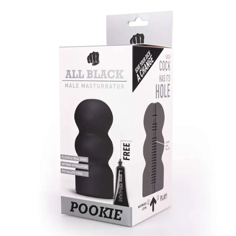 All Black - Masturbador Real Skin Touch - Pookie