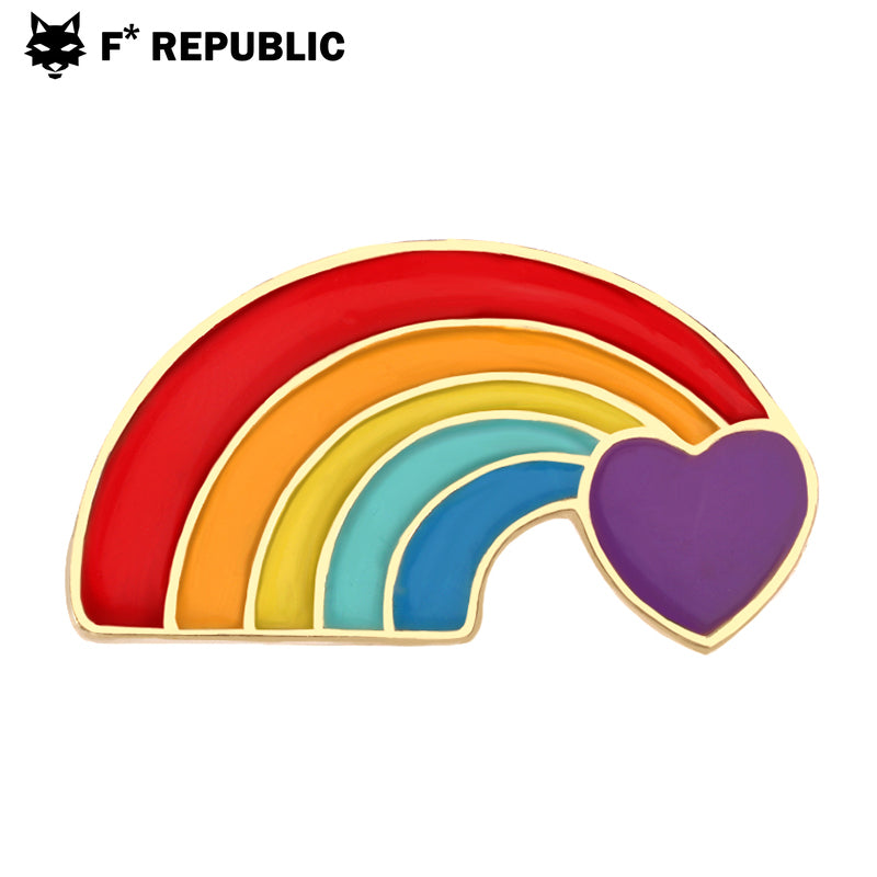 PRIDE LGBTQ Rainbow Jewelry Pin - Arco iris