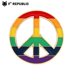 PRIDE LGBTQ Rainbow Jewelry Pin -Paz