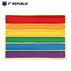 PRIDE LGBTQ Rainbow Jewelry Pin - Rectángulo