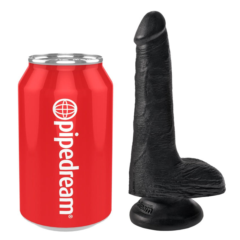 Pipedream King Cock 6" Polla con Bolas Negro (15 cm)