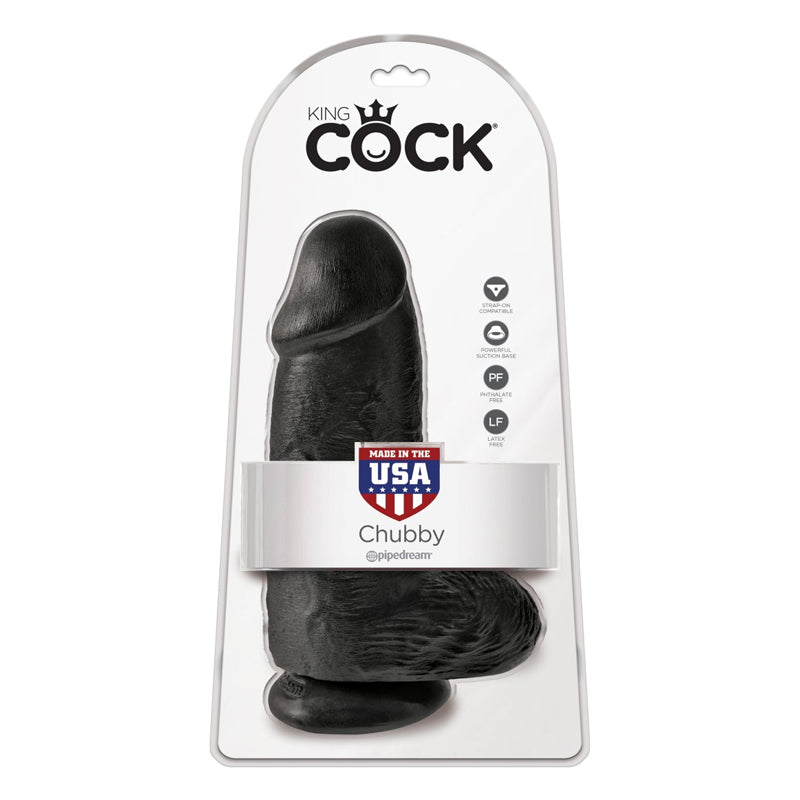 Pipedream King Cock 9" Chubby Negro (23 cm)