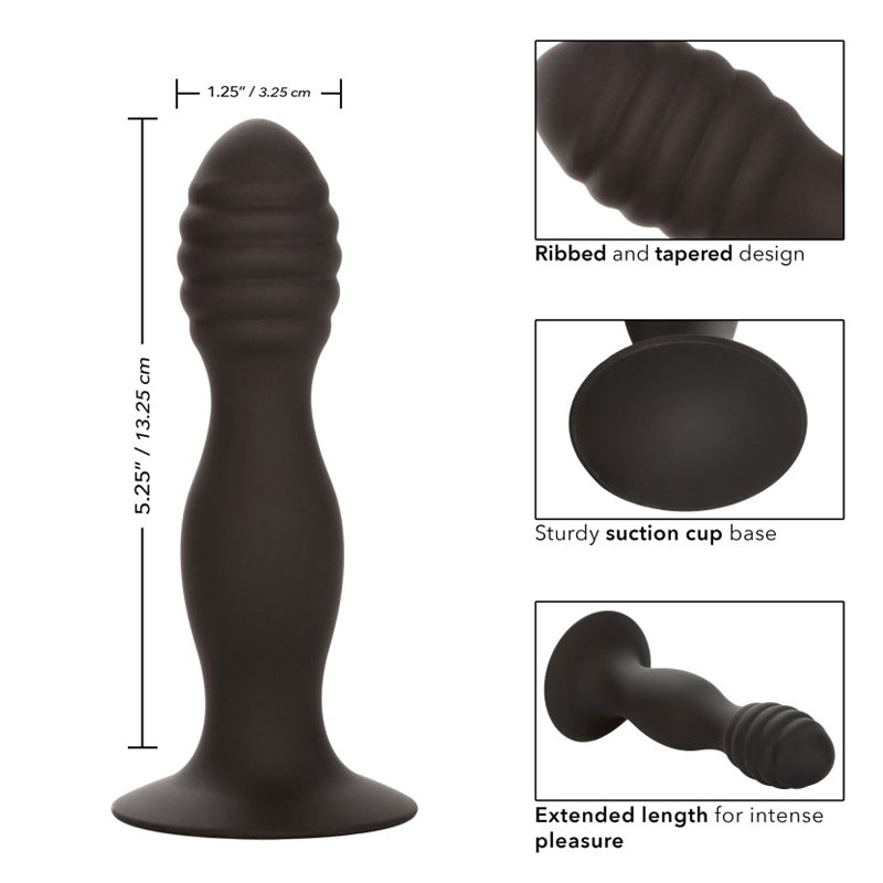 Semental anal acanalado CalExotics (13 cm)