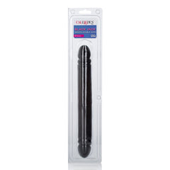 CalExotics Smooth Doble Dong Negro 12" (31 cm)