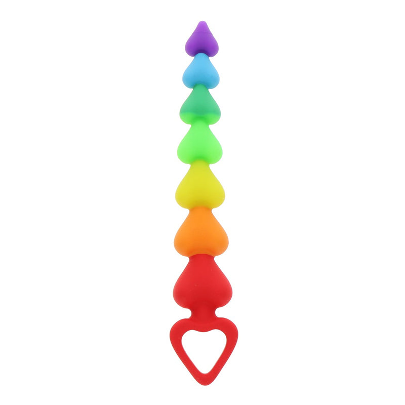 ToyJoy Anal Play Rainbow Heart Beads Edición PRIDE