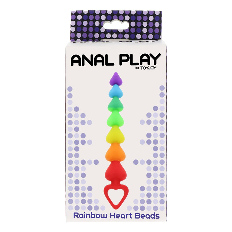 ToyJoy Anal Play Rainbow Heart Beads Edición PRIDE