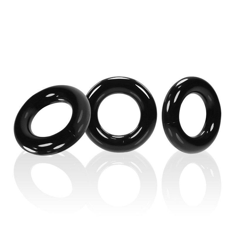 Oxballs WILLY RINGS Pack de 3 anillos para el pene - Negro