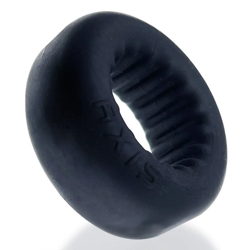 Anillo para el pene Griphold acanalado Oxballs AXIS - Black Ice