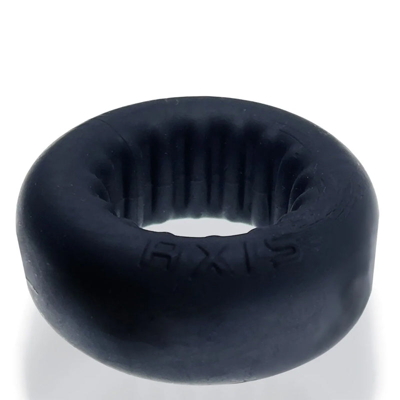 Anillo para el pene Griphold acanalado Oxballs AXIS - Black Ice