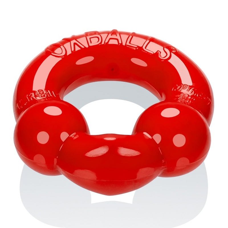 Oxballs Ultraballs anillo para el pene paquete de 2 acero + rojo