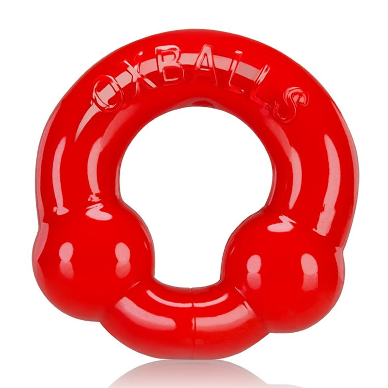 Oxballs Ultraballs anillo para el pene paquete de 2 acero + rojo